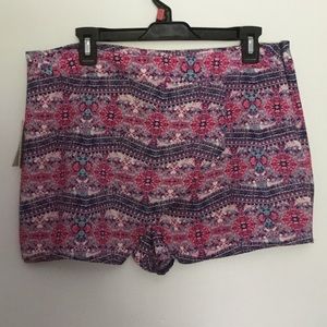 NWT Pink colored envelope festival style skorts by Pink Republic